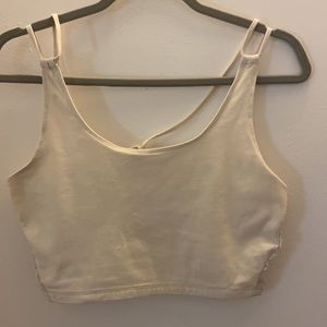 American Eagle Cream Lace Detail Tank Top / Bralette Size L